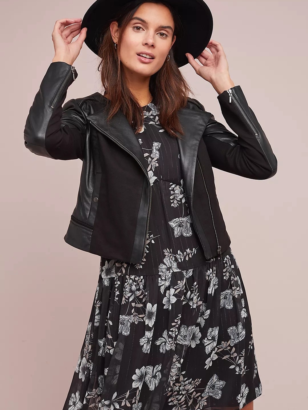 Anthropologie Diane Leather Biker Jacket size medium